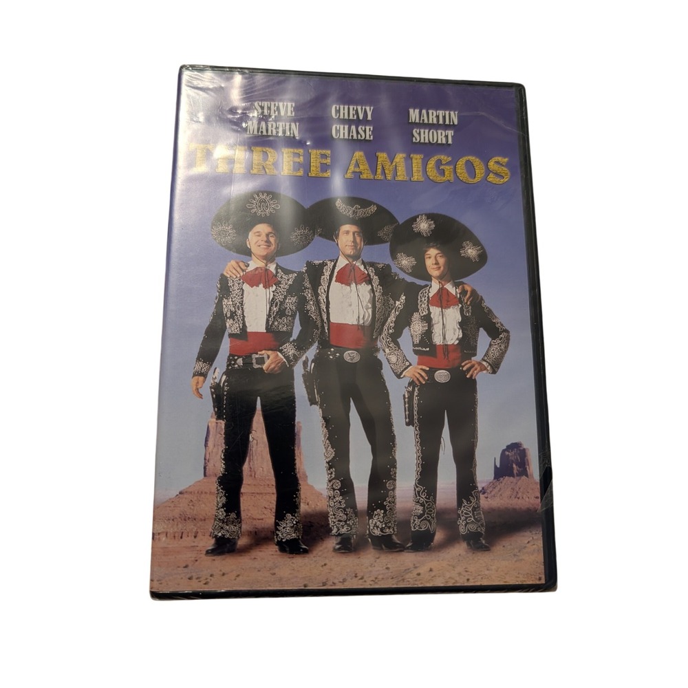 Three Amigos DVD Steve Martin Chevy Chase Martin Short New Sealed Nostalgia